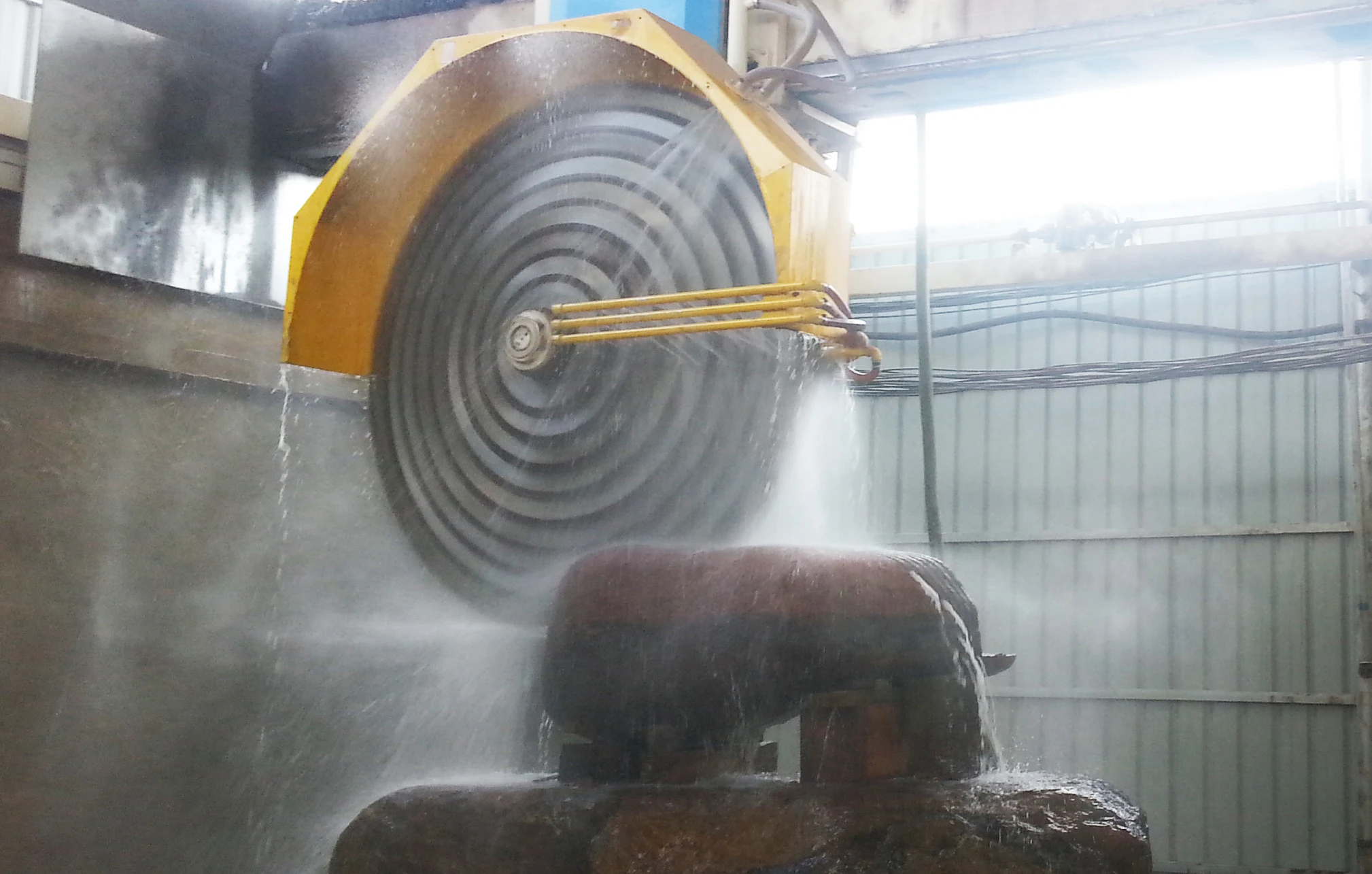 HUALONG machinery HLQH-2500 гранитный блок с несколькими лезвиями резак для мрамора камня режущий станок