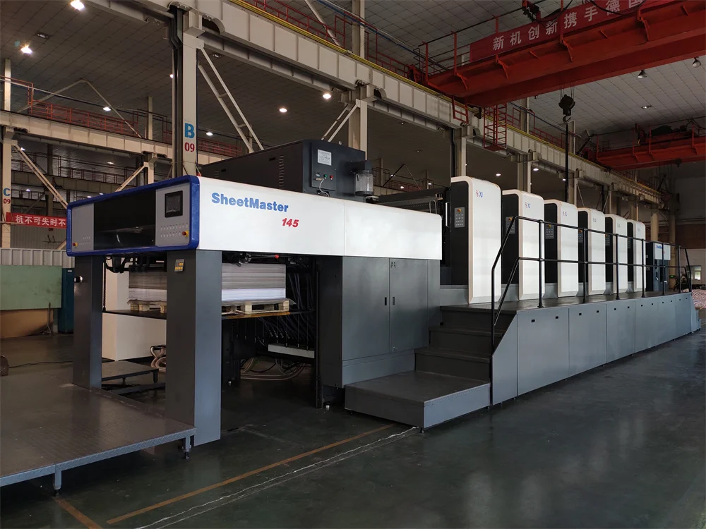 CMYK 4 color box packaging lithography printing machine XJ145-4  package printing machine