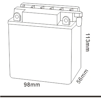 TCS 12V Rechargeable Motor Agm Battery