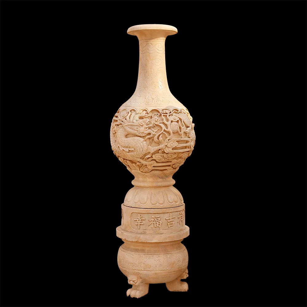 Japanese Style Furniture Stone Carving Garden Outdoor Pagoda Decor Natural Granite Garden Lights