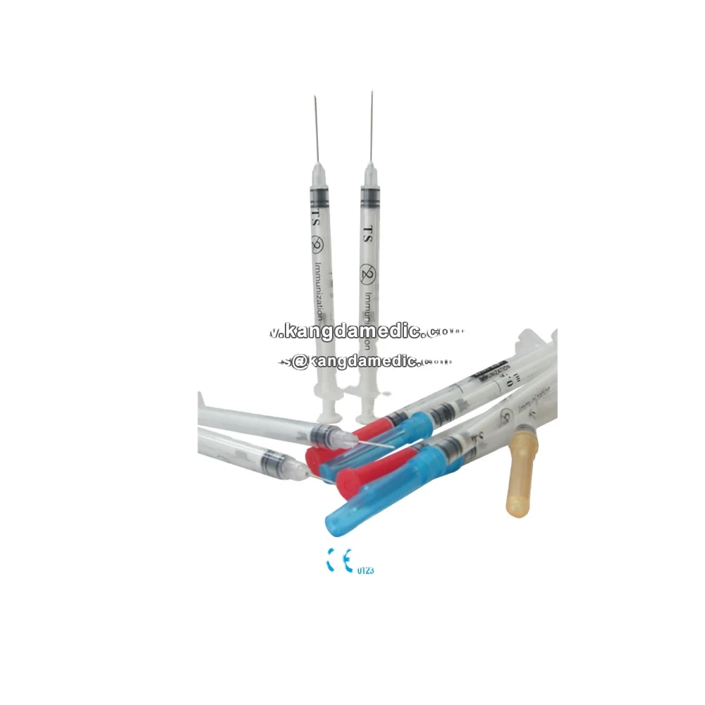 Medical Sterile Vaccine Hypodermic Disposable Syringe Sterilized Syringe With Needle