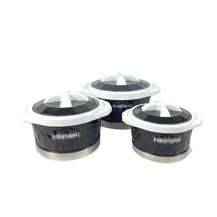 2L 4L 6L Stainless Steel Pan Cookware Food Warmer Insulated Casserole Set Of 3