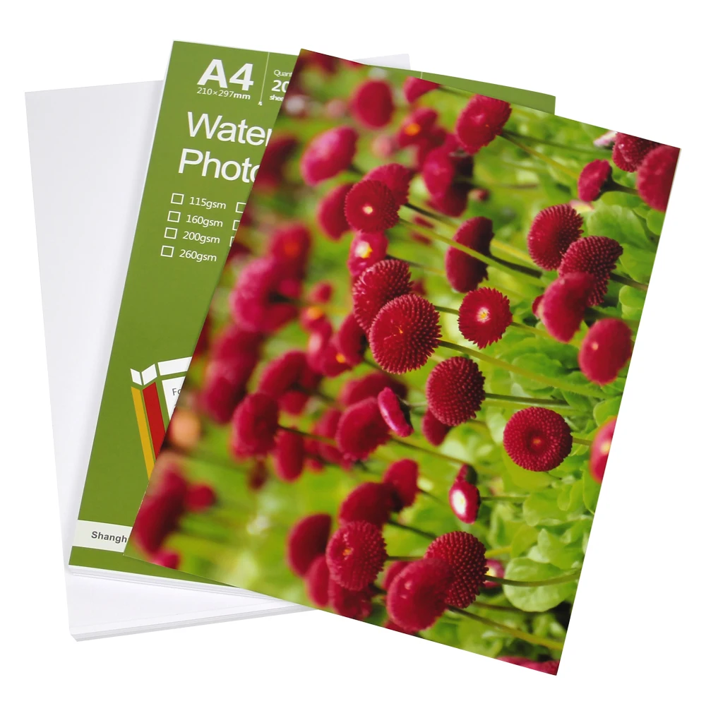 180gsm one -side glossy photo paper A3 A3+ A4 3R 4R size for inkjet printer