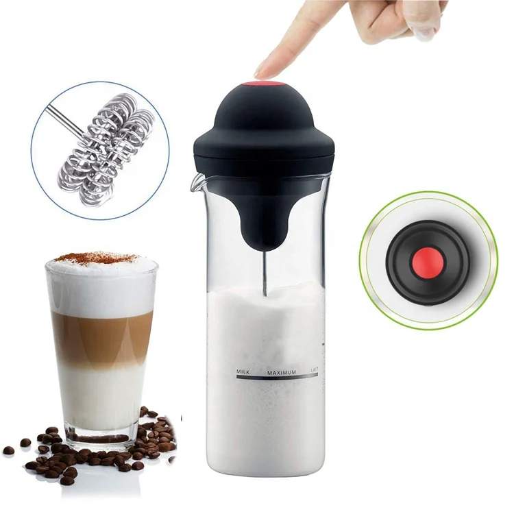 battery operated latte milk foamer frother shake mixer electric frother whisk