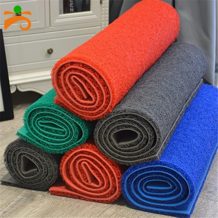 High quality loop design 12mm 15mm 17mm Customize 1.2*12m/roll Vinyl Carpet Anti Skid Noodle Mat Floor Mat with PVC Coil mat