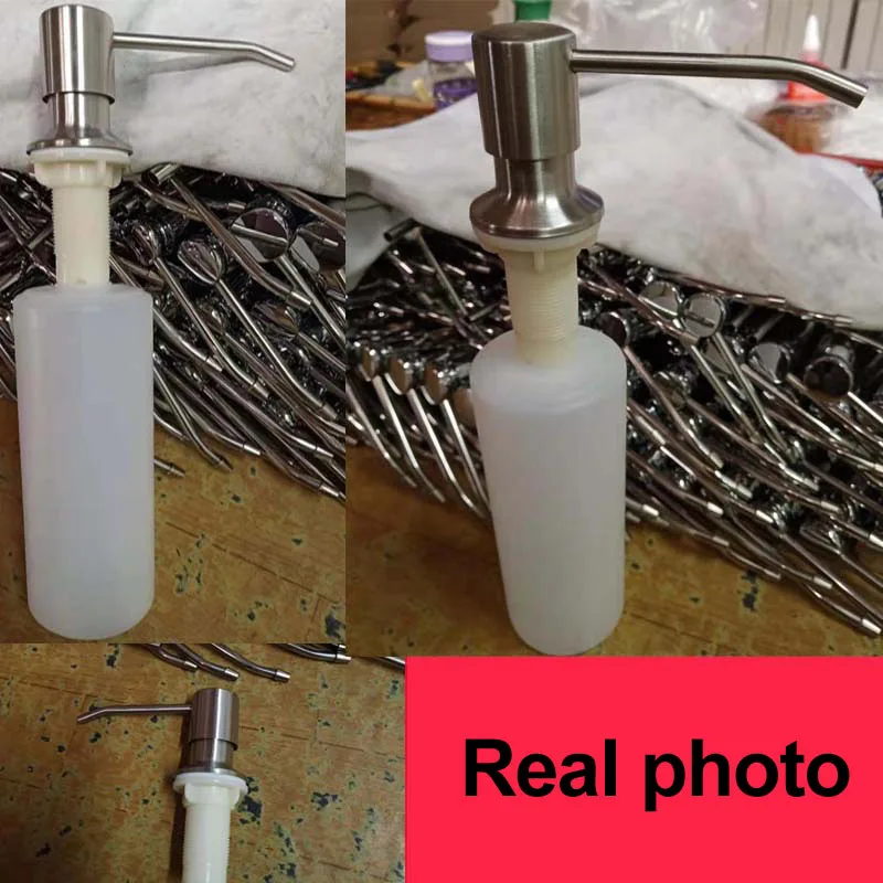 Soap Dispenser for Kitchen Sink ,Sink Metal Soap Dispenser,Exquisite Stainless Steel Soap Dispenser for Kitchen and Cleaning