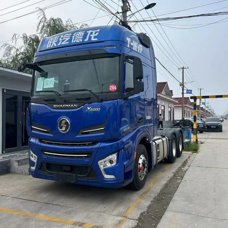 Shacman Новый X6000 6x4 CNG газовый тягач с прицепом 30тонный Howo для продажи 8x4 приводное колесо
