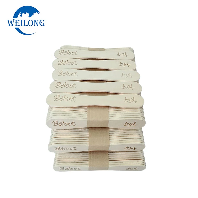 Food grade round ice cream spoon/ice wooden