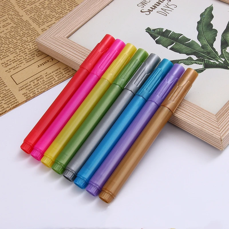 Cheap Price Erasable Metallic Gold and Silver Marker Pen for Glass and Boards
