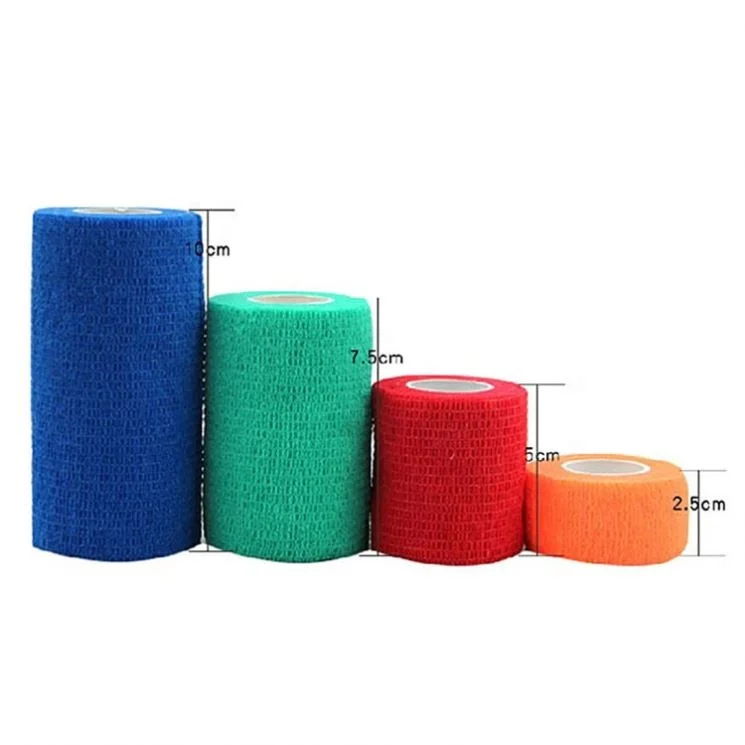 
China Manufacturers non-woven Vet Wrap self-adhesive crepe Bandages 