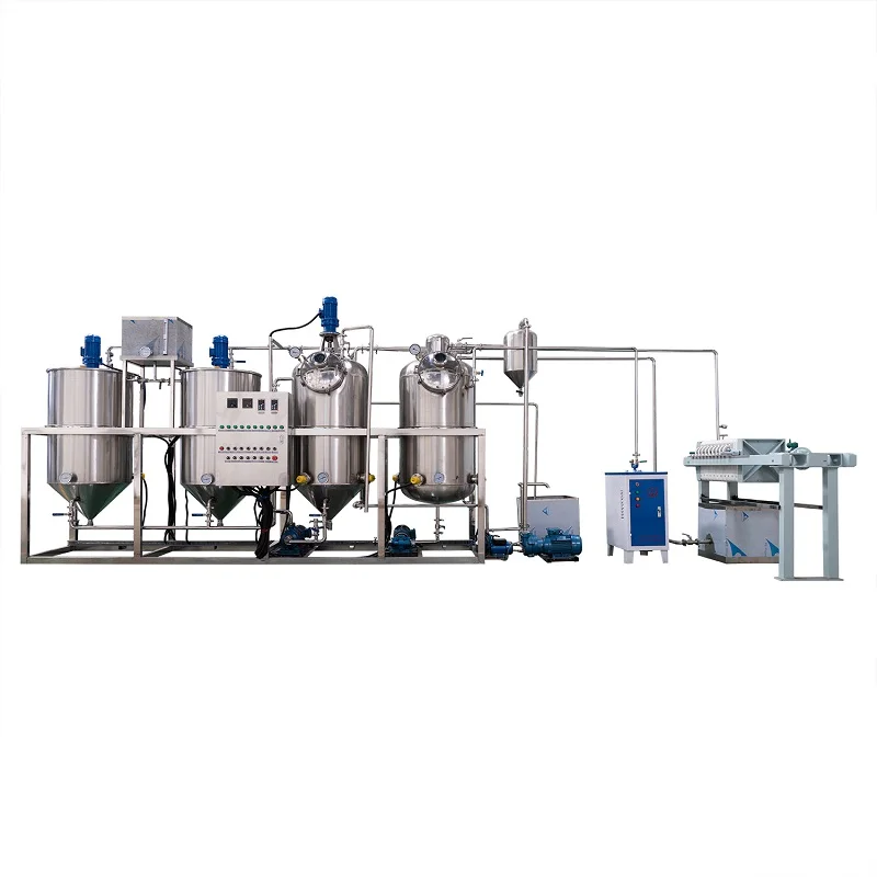 Crude oil Refinery machine cooking sunflower oil refining peanut oil refining machine