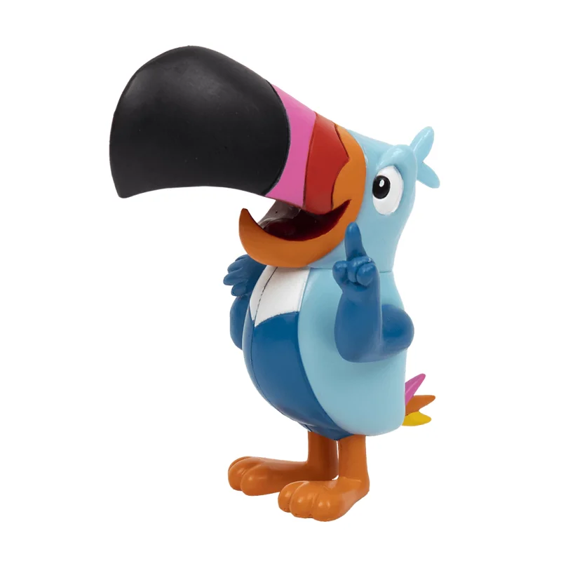 Manufacturer Custom OEM Vinyl Toy PVC Cartoon Birds Plastic Colorful Woodpecker Bird Figures
