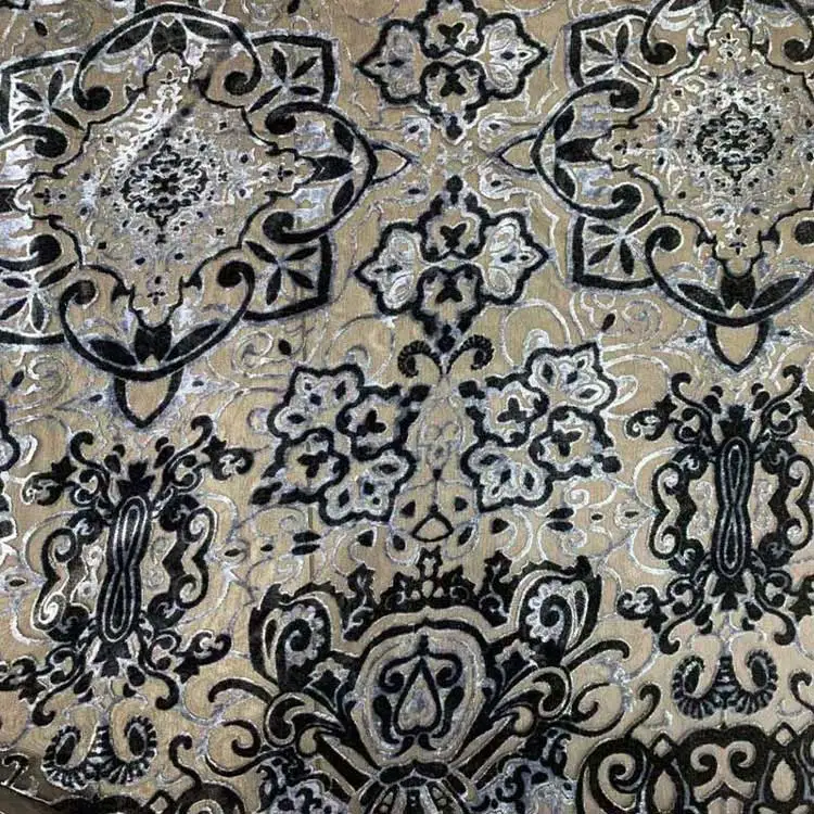 OEM ODM floral love heart Leopard velvet polyester silk velour animal print fabric