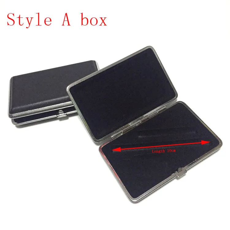 mini  e cigarette case metal leather case empty without cartridge battery and USB only packing case for vape pen