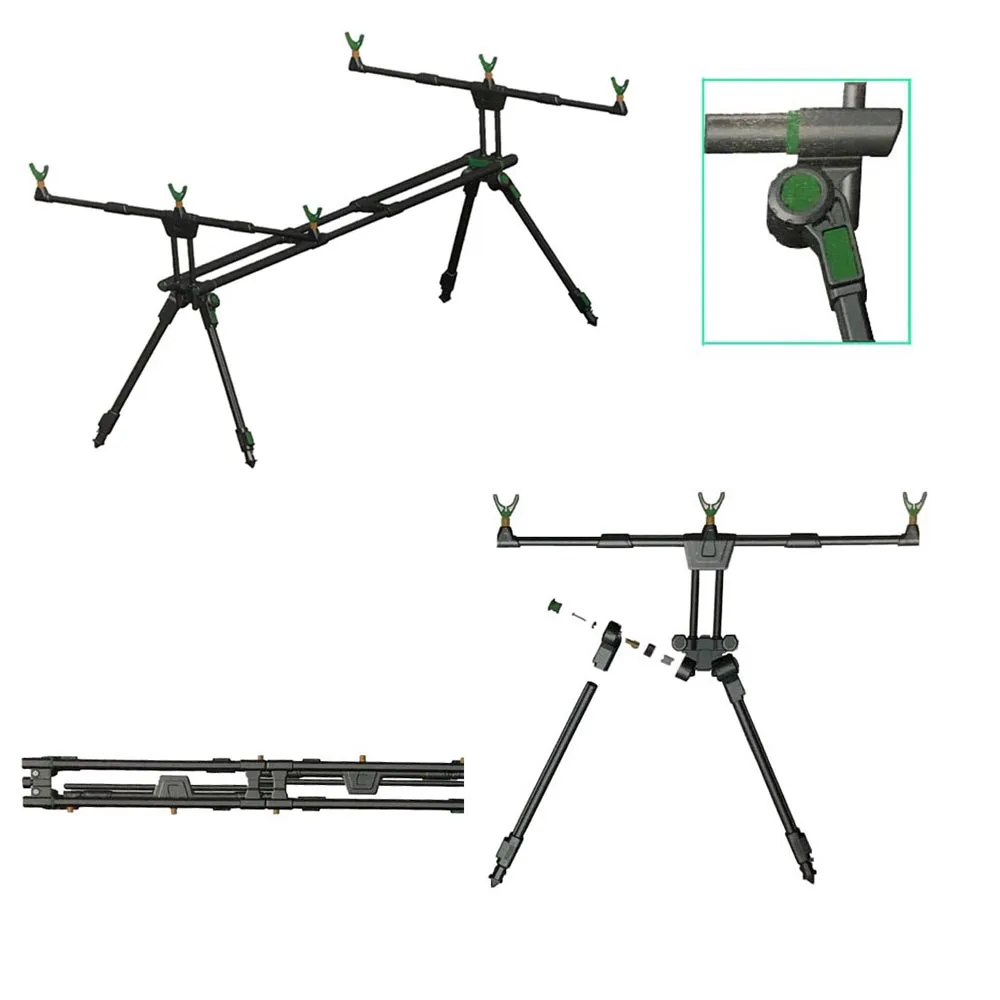 Top Quality Aluminium Portable Fishing Rod Pod For Carp Fishing F09N-LCZW41