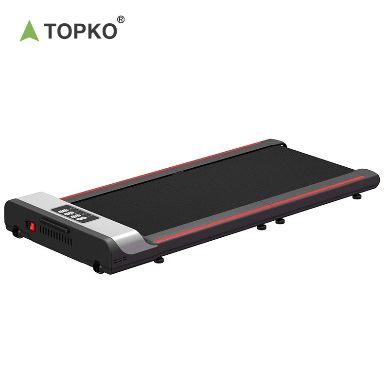 TOPKO 2024 High Quality Steel Home Gym Exercise Treadmill Folding Walking Pad Treadmill Household Equipment Black