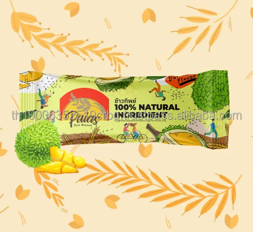 Delicious Rice Porridge Grain Snacks Durian Flavor Mixed Fruits and Vegetables Halal Snack Foods Easy to Eat