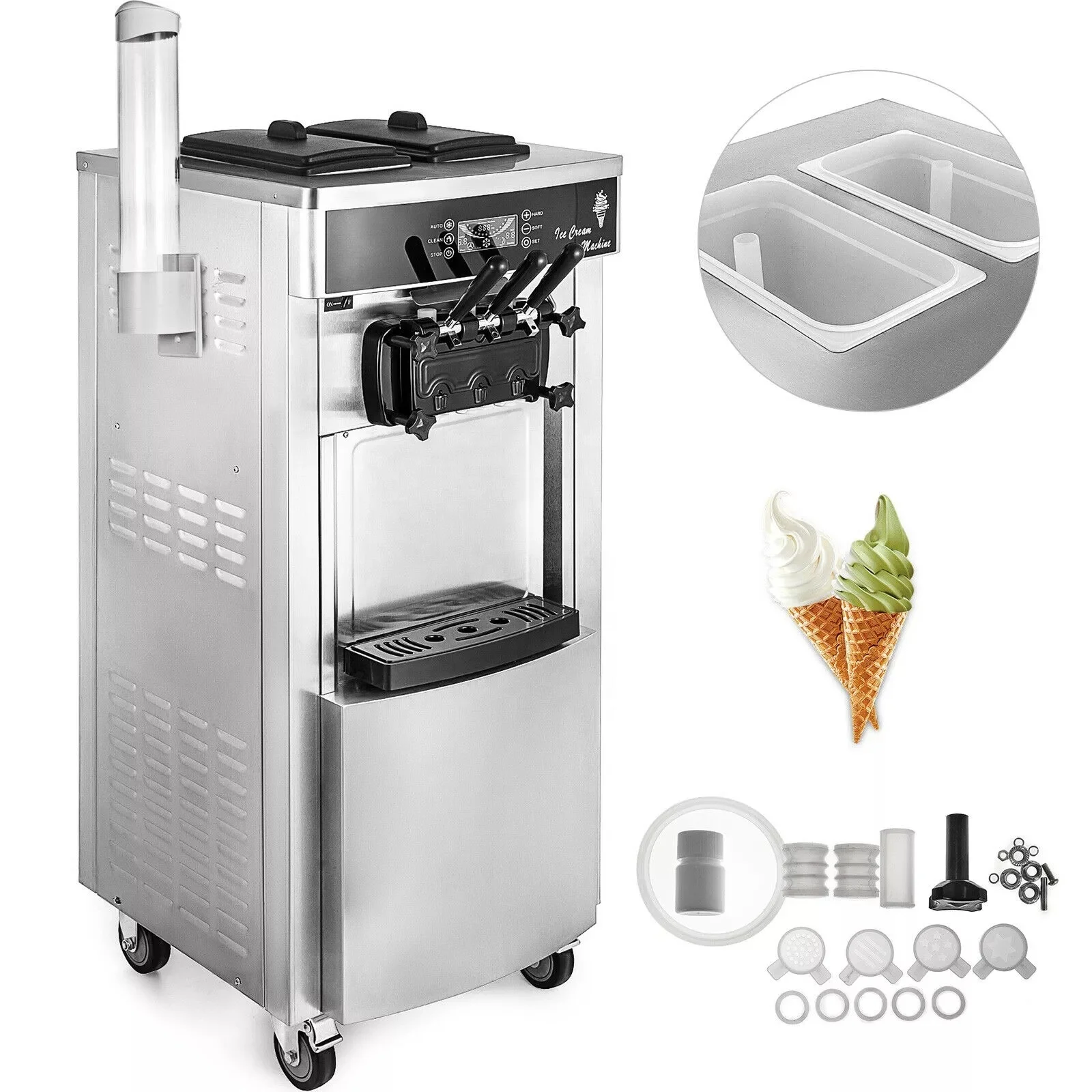 Commercial Cone Softee Softy Icecream Frozen Yogurt Soft Serve Making Soft Ice Cream Machine Price