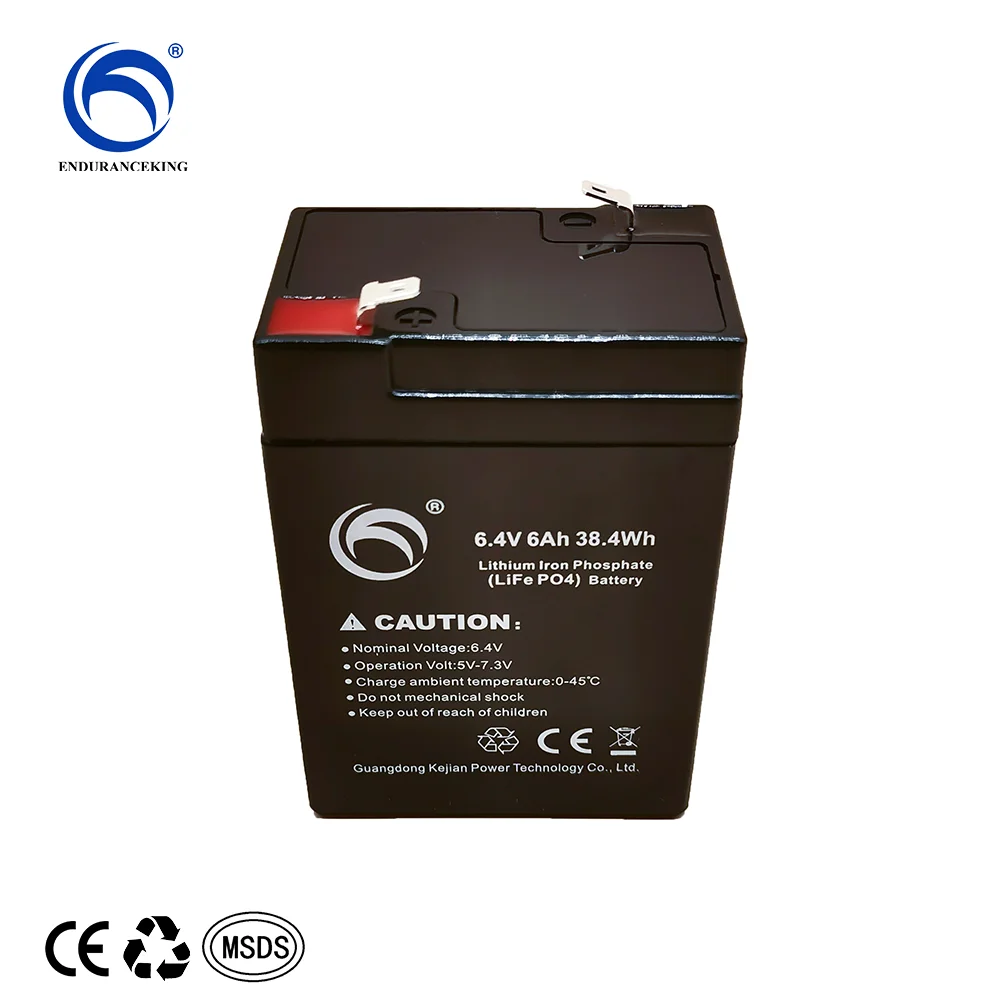 Factory Price Battery 6.4V 6AH Solar Energy Storage System Power Batteries Deep Cycle Lithium Iron Phosphate LiFePo4 Battery