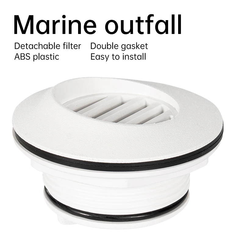 Drain Boat Hull Plug Kayak Scupper Hole Plugs Bung Silicone Plug for Universal Kayak Marine White ABS