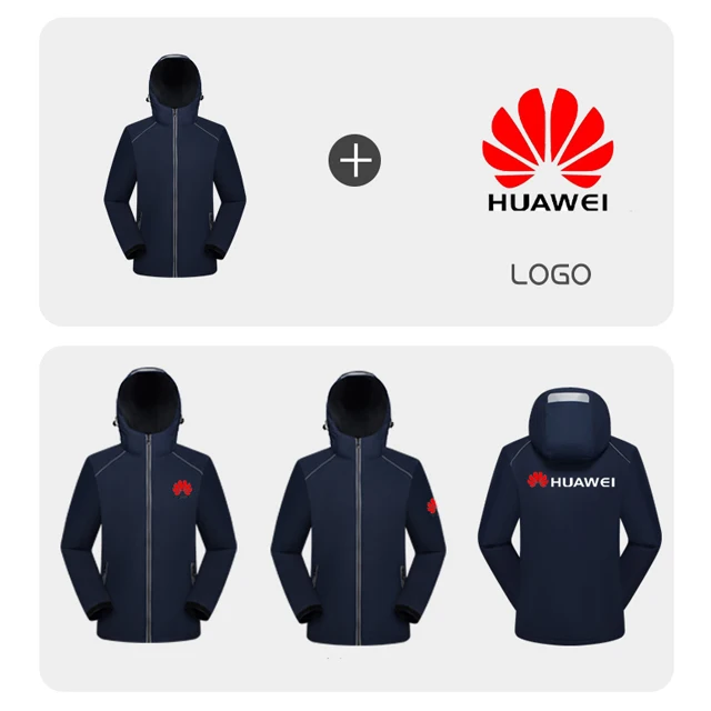 windproof waterproof  Outdoor jacket customized printed logo team work clothes Polar fleece mountaineering wear