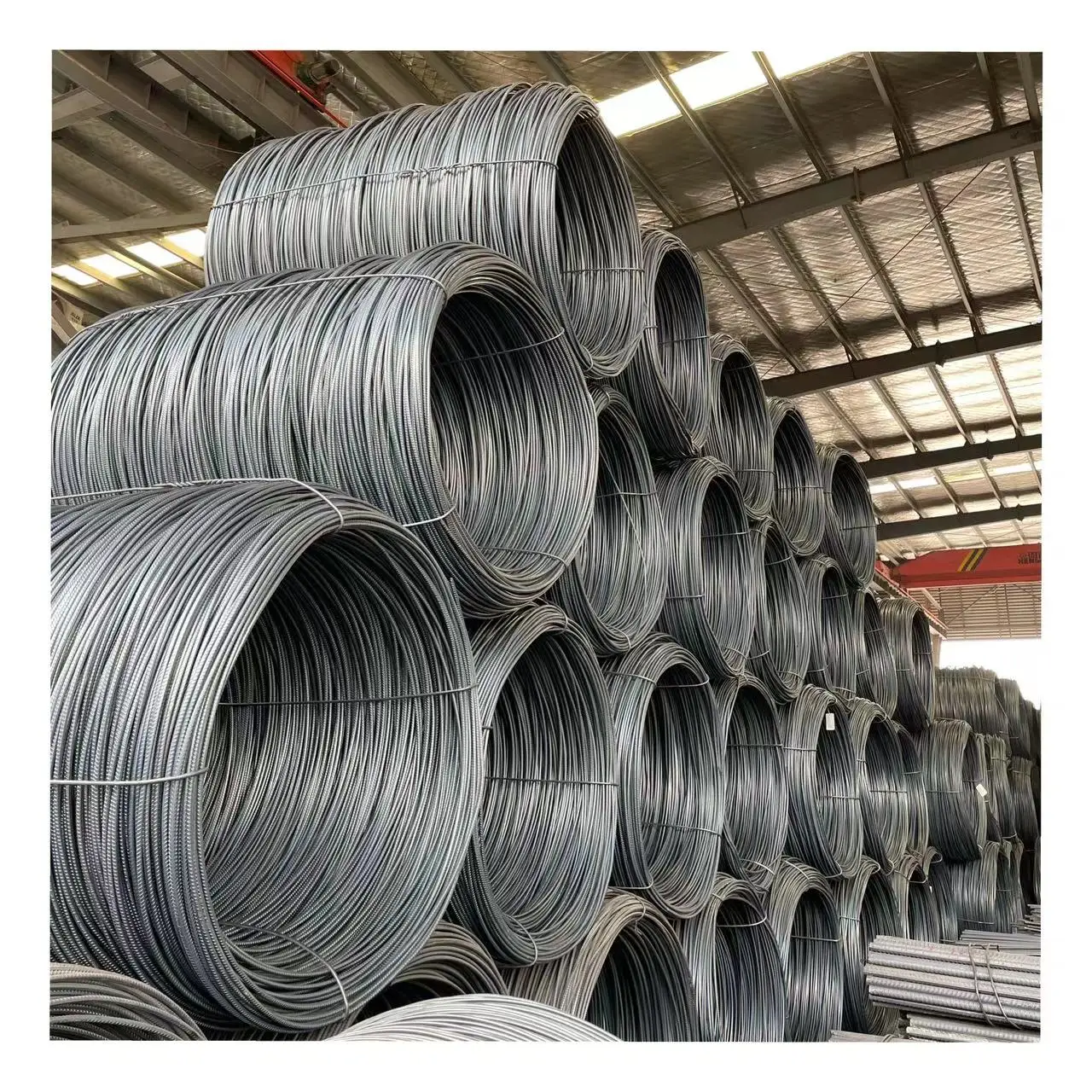 Rebar Mild Carbon Steel Material Coil Concrete Iron Rod Price Per Ton Steel Rebar Size 20mm 25mm 32mm Deformed Steel Bar Rebar
