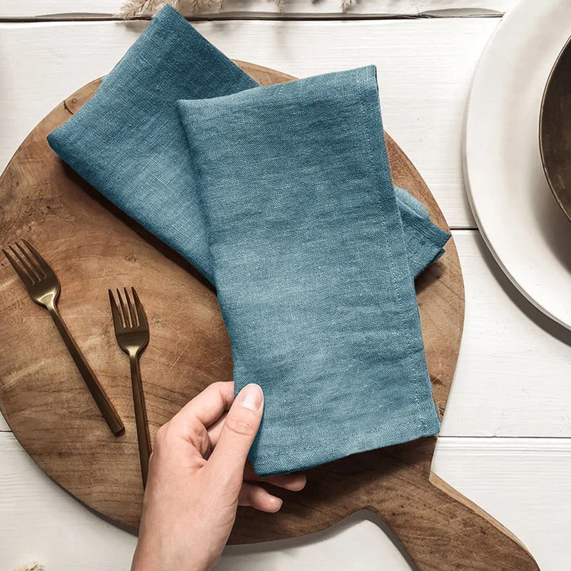 100% Cotton linen Washable Luxury Hotel Restaurant Cotton linen Napkin