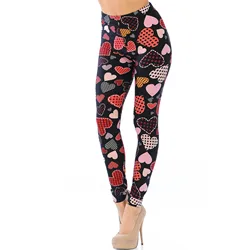 Pink Hearts Prints Valentine Leggings for Mommy and Kids Tights Wholesale