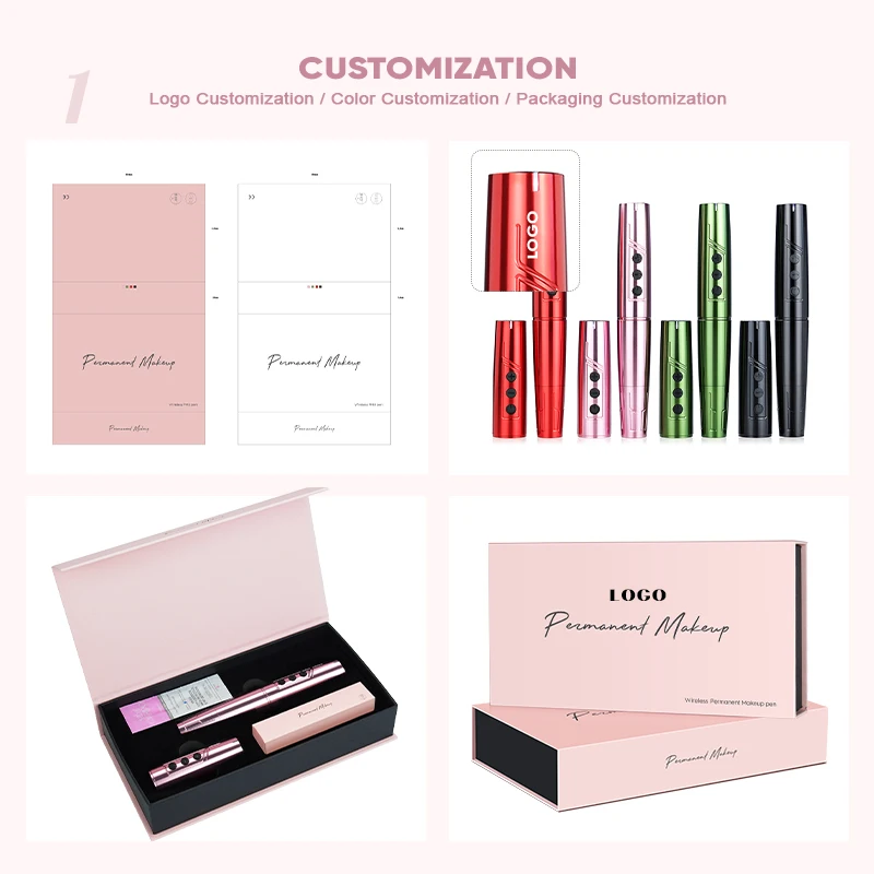 Biomaser tp006 pmu machine wireless coreless motor wireless low vibration permanent makeup machine eyebrow tattoo pen