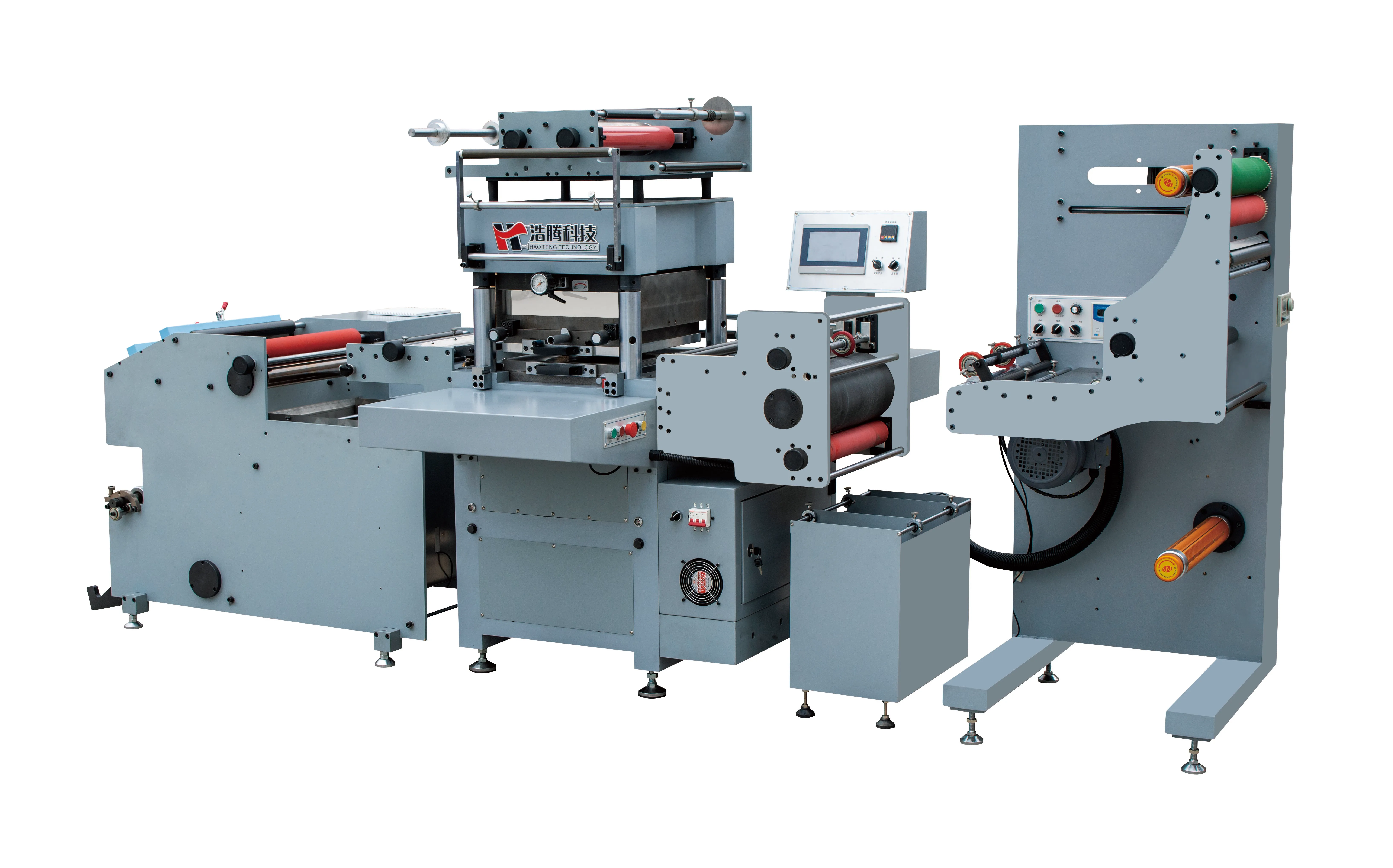2 station flatbed label die cutting machine with hot foil stamping die cutting machine