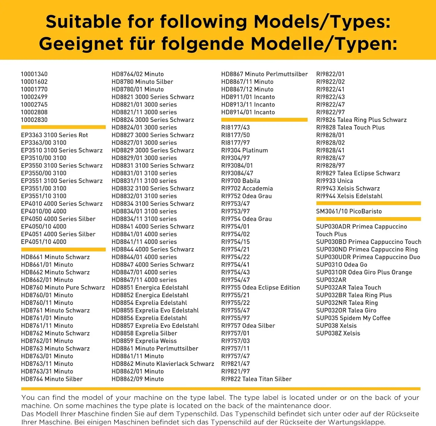 7 x уплотнительное кольцо для Philips Saeco Miele Bosch Gaggia Tchibo Unold Solis Satrap TurMix King Rotel