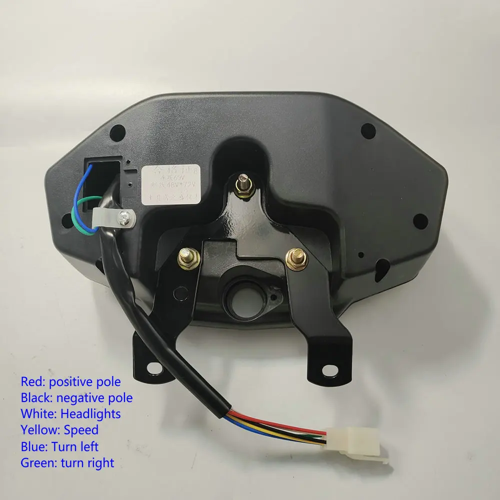 Electric Bicycle Tricycle Instrument Panel 48V60V72V Universal LCD Display Assembly Accessories Battery Speed Mileage