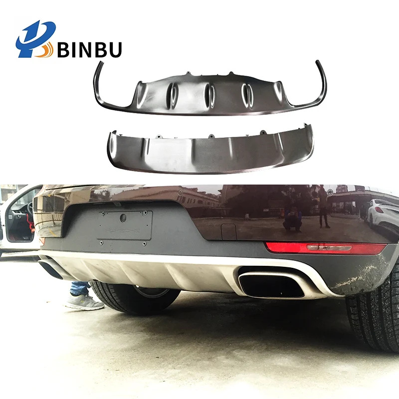 FOR Porsche Macan bumper diffuser Stainless steel guard board Front/ Rear Guard plate 2014-2017