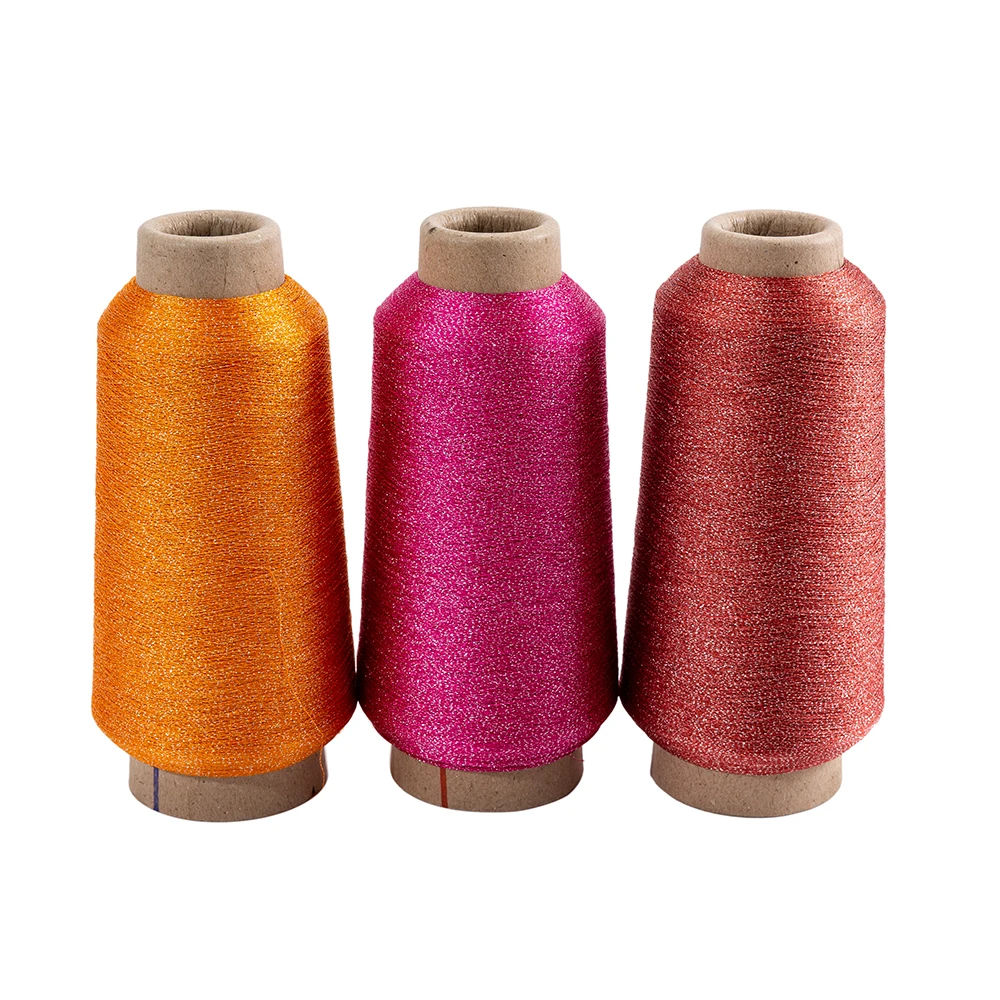 Factory Wholesale Customized Colorful MH Type Nylon Weaving Thread Knitting Machine Metallic Yarn