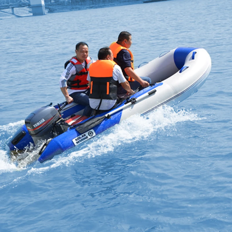 fishing boat rowing boat with aluminum floor PVC Inflatable Fishing Boat for Sale drop shipping