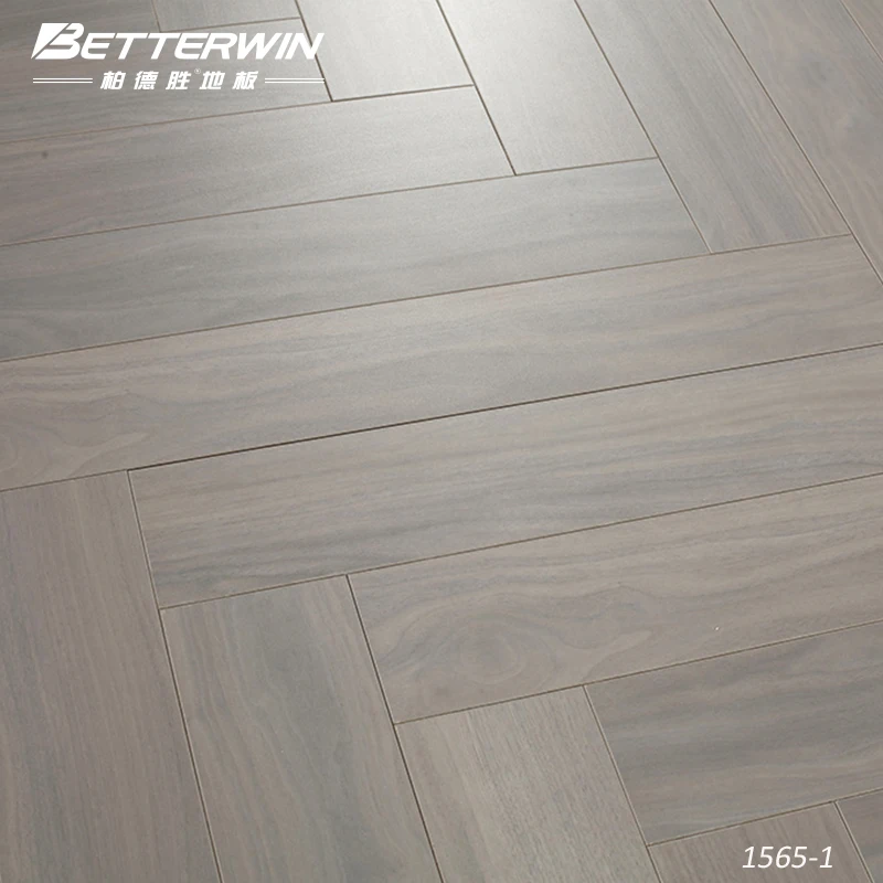 Luxury Herringbone Click Wood Hybrid Flooring 8mm Waterproof