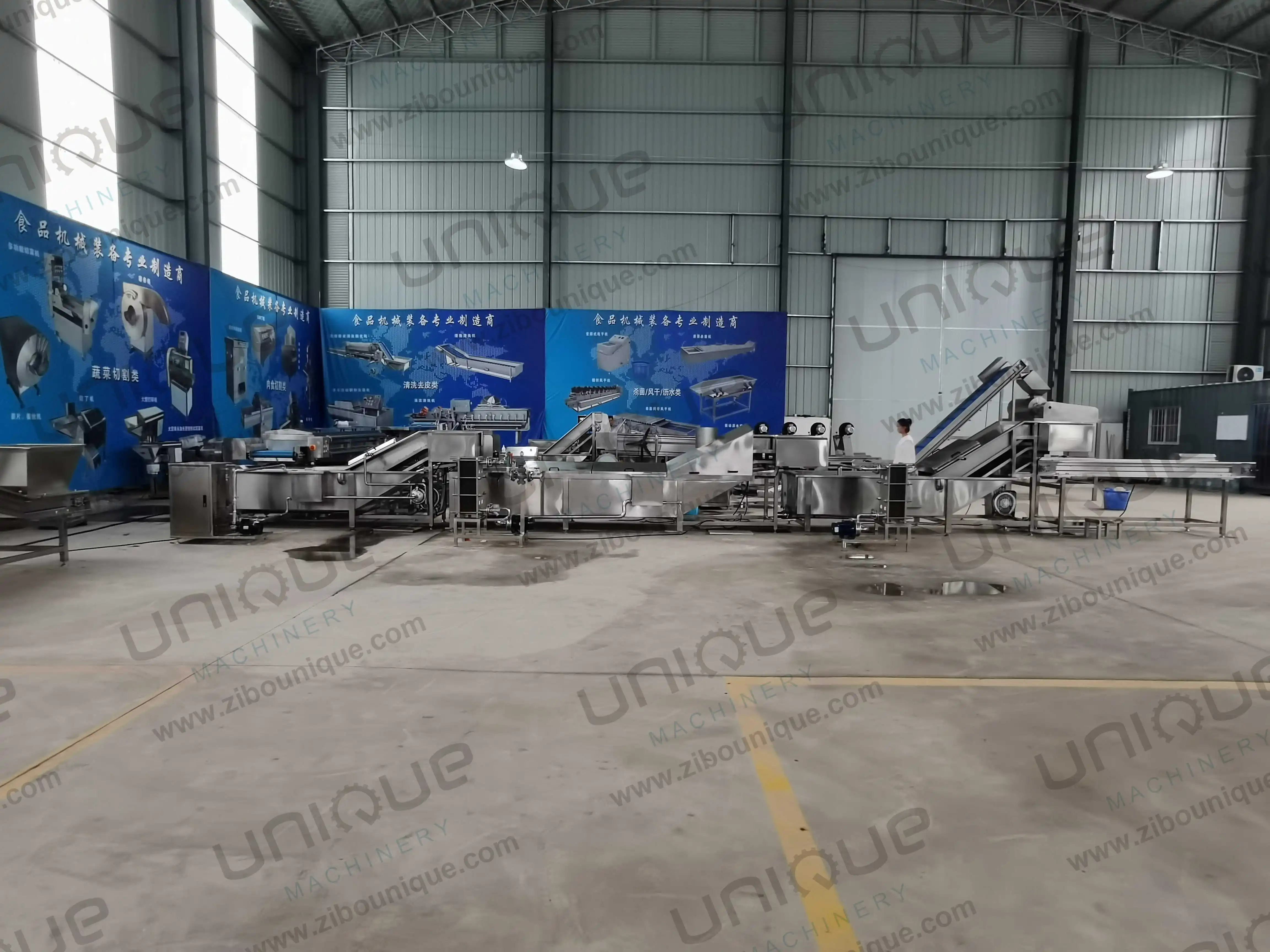 Good Effect vegetable Quick-frozen Food Production Line Okra Processing Blanching line