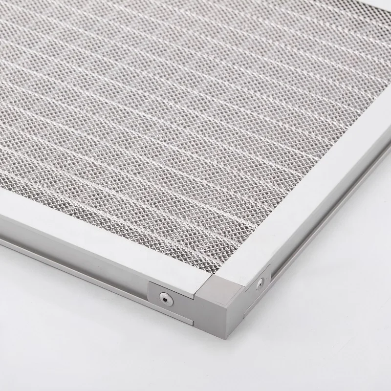 Reusable metal air filter mesh, stainless steel 201 dustproof and high-temperature resistant filter with aluminum outer frame