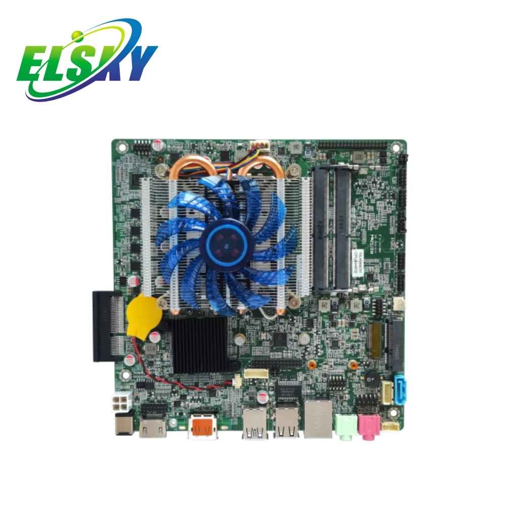 ELSKY High quality Core i7 14gen Mini itx motherboard H610 Board plus PCI-Ex4 2*DDR4 RAM for Artificial Intelligence