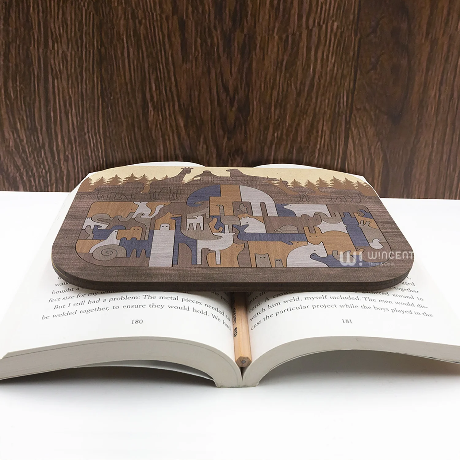 Irregular Shape Puzzle Animal Jigsaw Puzzles Mini Brain Teasers Wooden Challengable Mini Wood for Adults Envelope Wooden Toys