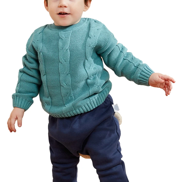 
Wholesale newborn sweater plain color 100% cotton sweater  (1600183748385)