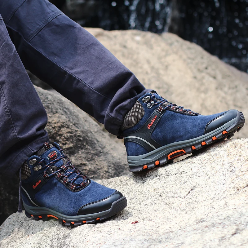 high quality winter weart outdoor high-top hiking shoes