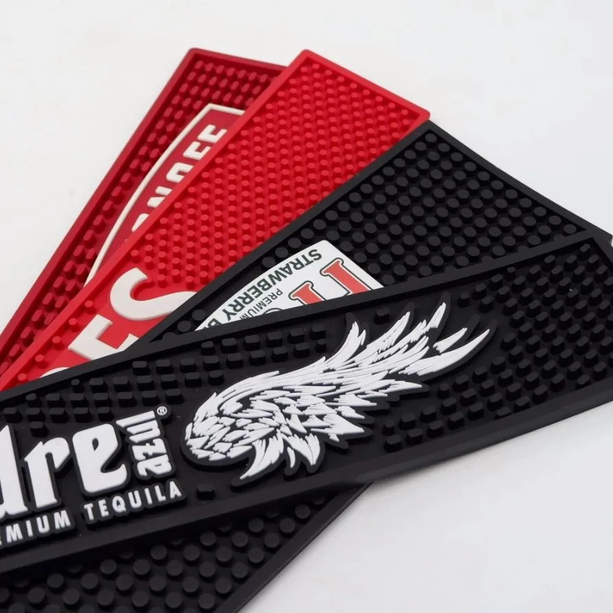 
Personalized Rubber Bar spill Mat / beer drinking barmats /printing or embossed custom logo bar rail mats 