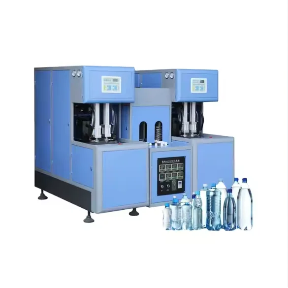 semi automatic 2cavity plastic pet bottle blowing machine golden supplier 1 litres preform bottle machine blow molding machine