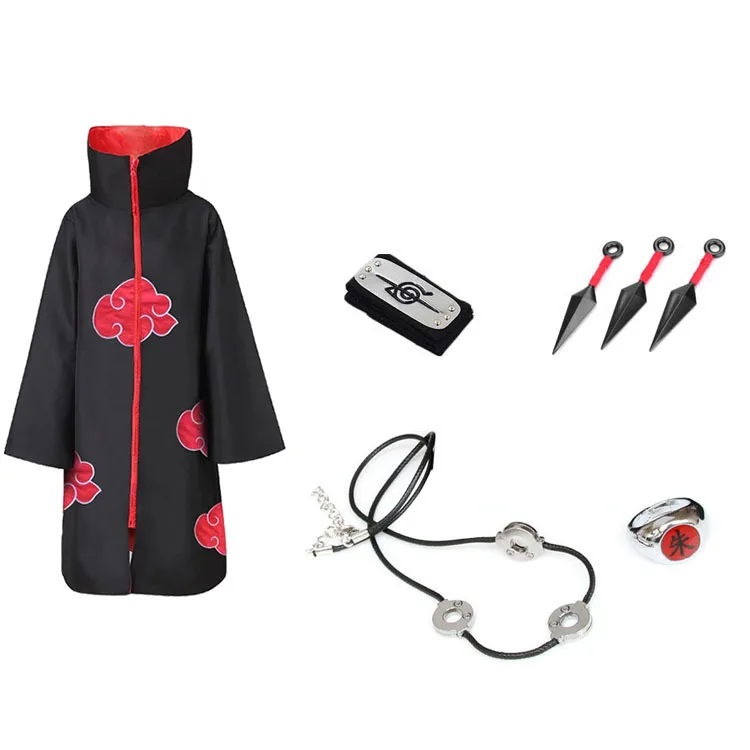 Высококачественный костюм для косплея на Хэллоуин, накидка для косплея Акацуки