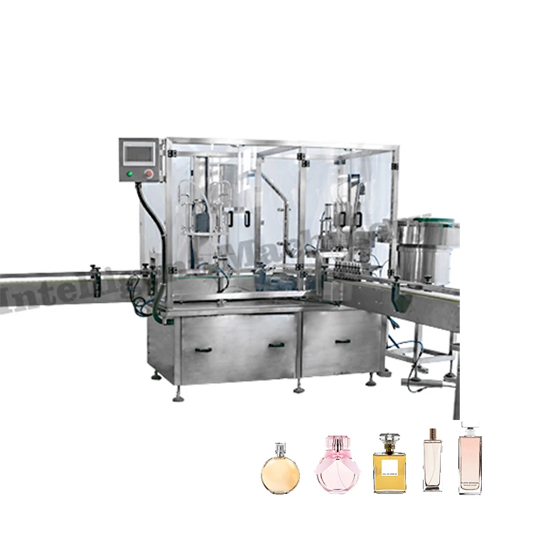 Auto PLC Control Small Bottle Perfume Glass Bottle Filling Machine