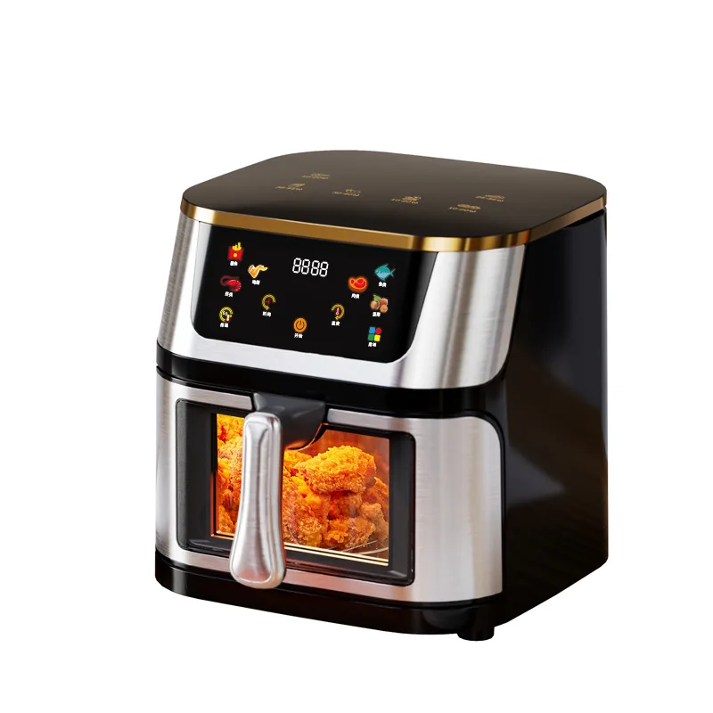 2024 New OEM Air Fryer 10L Best Hot Frying Rack without Oil as Seen as Air Fryer Ovens with Colorful Menu Display