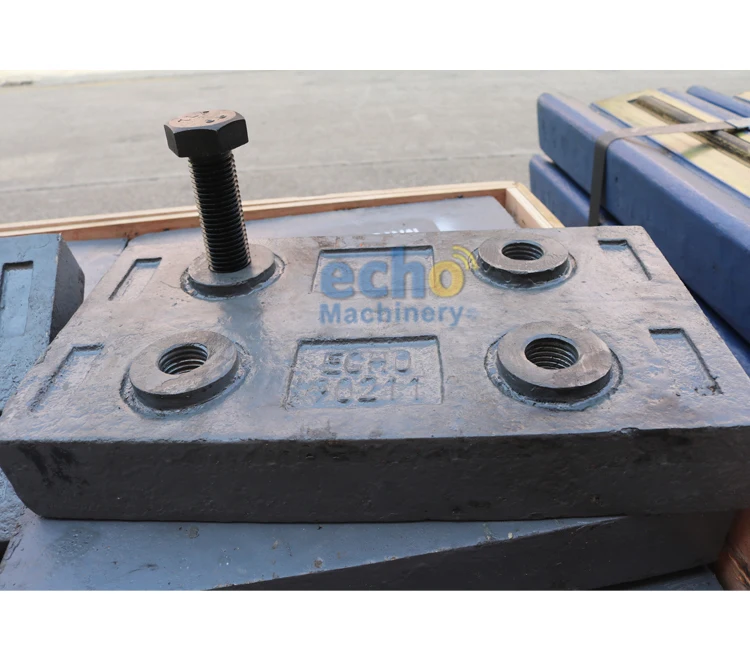 Mn13Cr2 impact plate with bolt for HQR1112 crusher