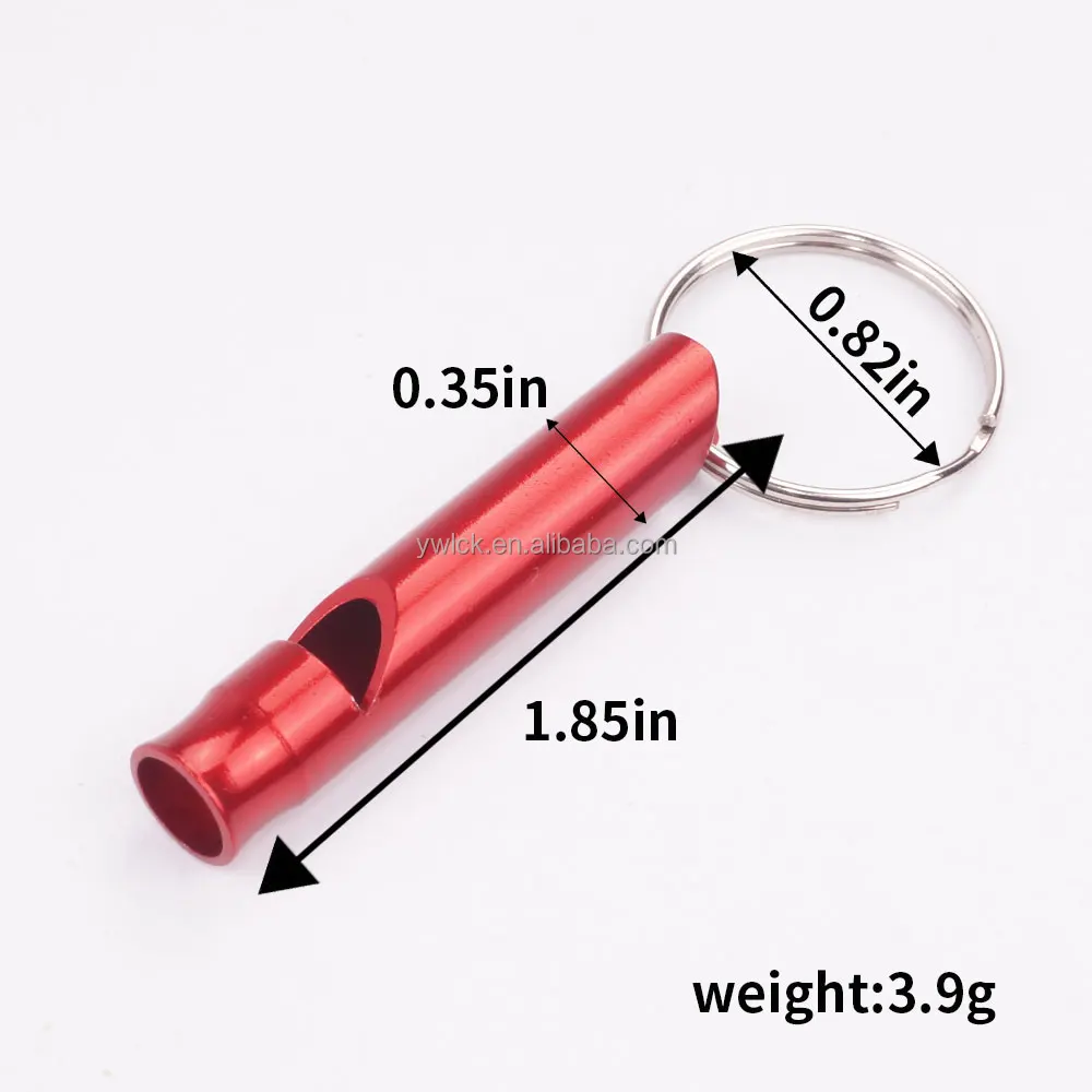 Aluminum Alloy Emergency Whistle Survival  Loud Blast for Boating Fishing Boat Whistle Survival Metal Whistle
