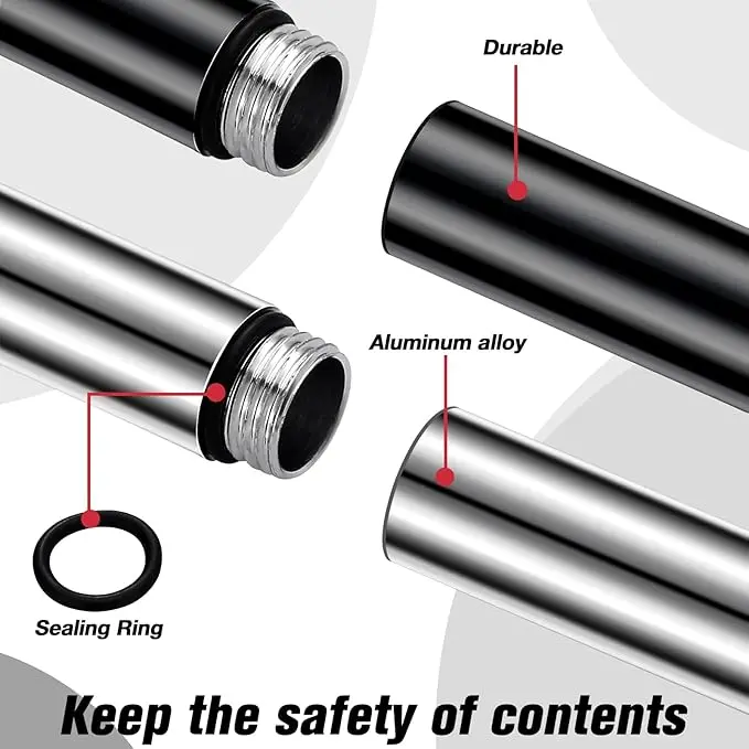 Toothpick Holder Pocket Airtight Metal Storage Tube For Travel Waterproof Pocket Purse Container Holder With Keychain For Picnic